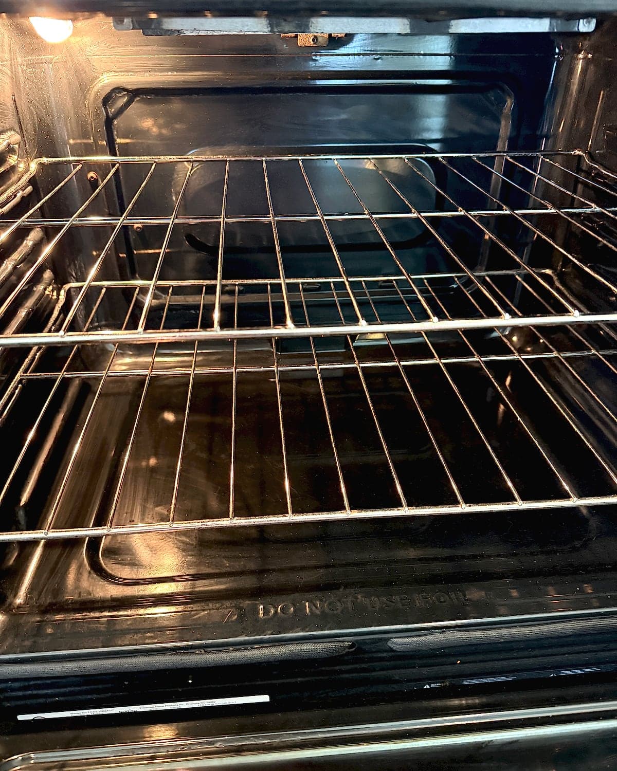 Oven, inside, after