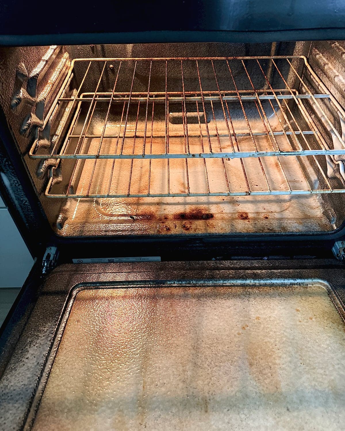 Oven, inside, before